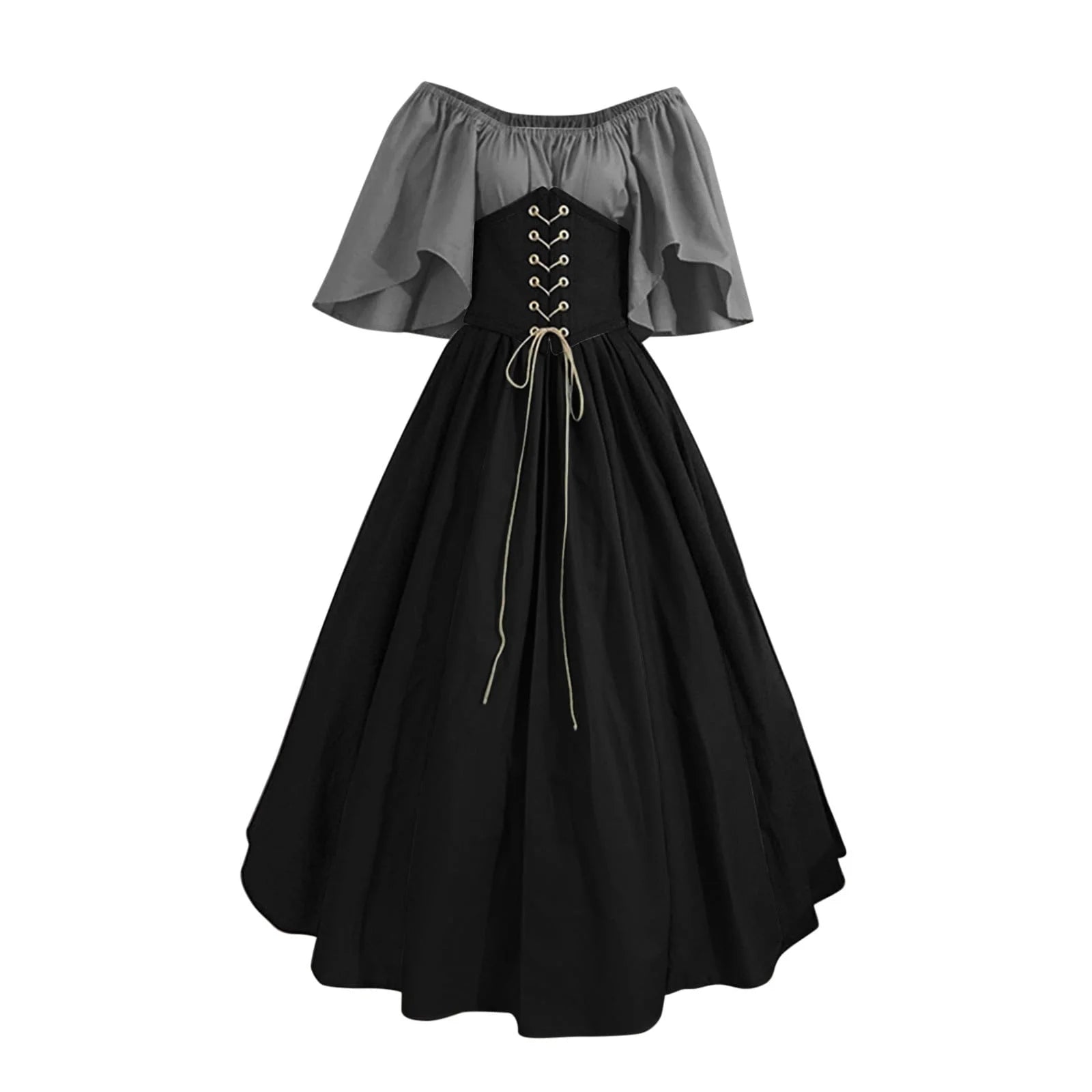 Vestidos De Feria Renacentista Para Mujeres Medievales Irlandeses Tradicionales Talla Grande Vestidos Con Volantes Sobre Vestido Corsé Retro Vestido De Cosplay