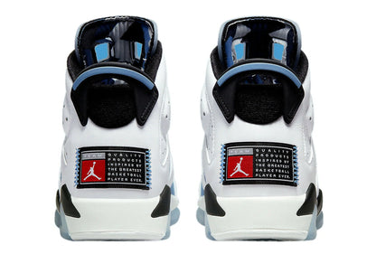 Air  6 Retro 'White / UNC University Blue' (2022) (GS)