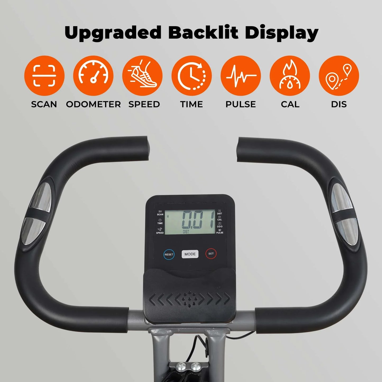 Bicicleta De Ejercicio Plegable 4 En 1 Magnética Estacionaria Recumbent Bike Resistencia De 10 Niveles Para Uso En El Hogar Con Bandas De Resistencia Para Brazos